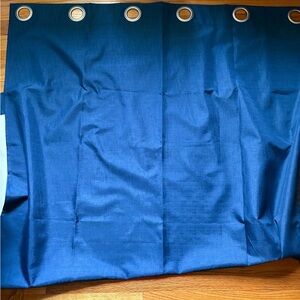 Eclipse Blue Curtain with Grommet Top